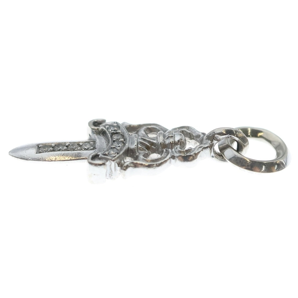 CHROME HEARTS(クロムハーツ) 18KWG #10 DAGGER P/DIA #10 ダガー PAVEダイヤ ペンダントトップ ホワイトゴールド