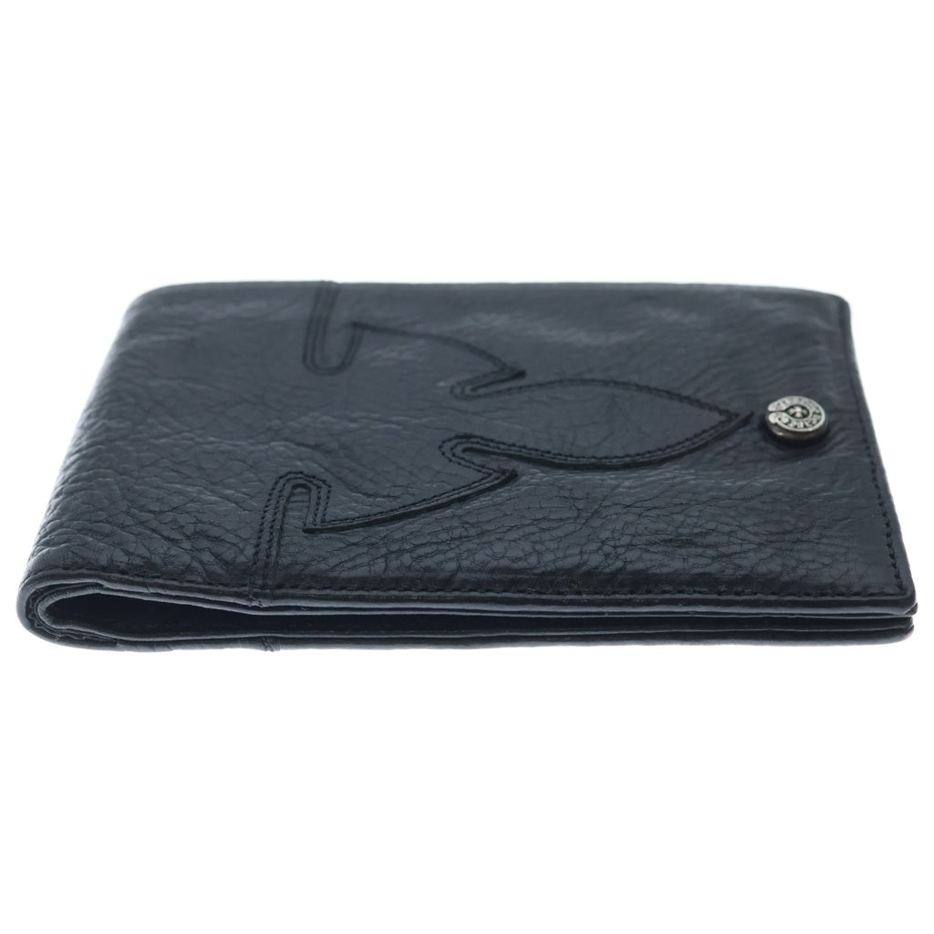 CHROME HEARTS(クロムハーツ) CASHING IN キャッシングインウォレット フレアニー レザーウォレット ブラック/シルバー