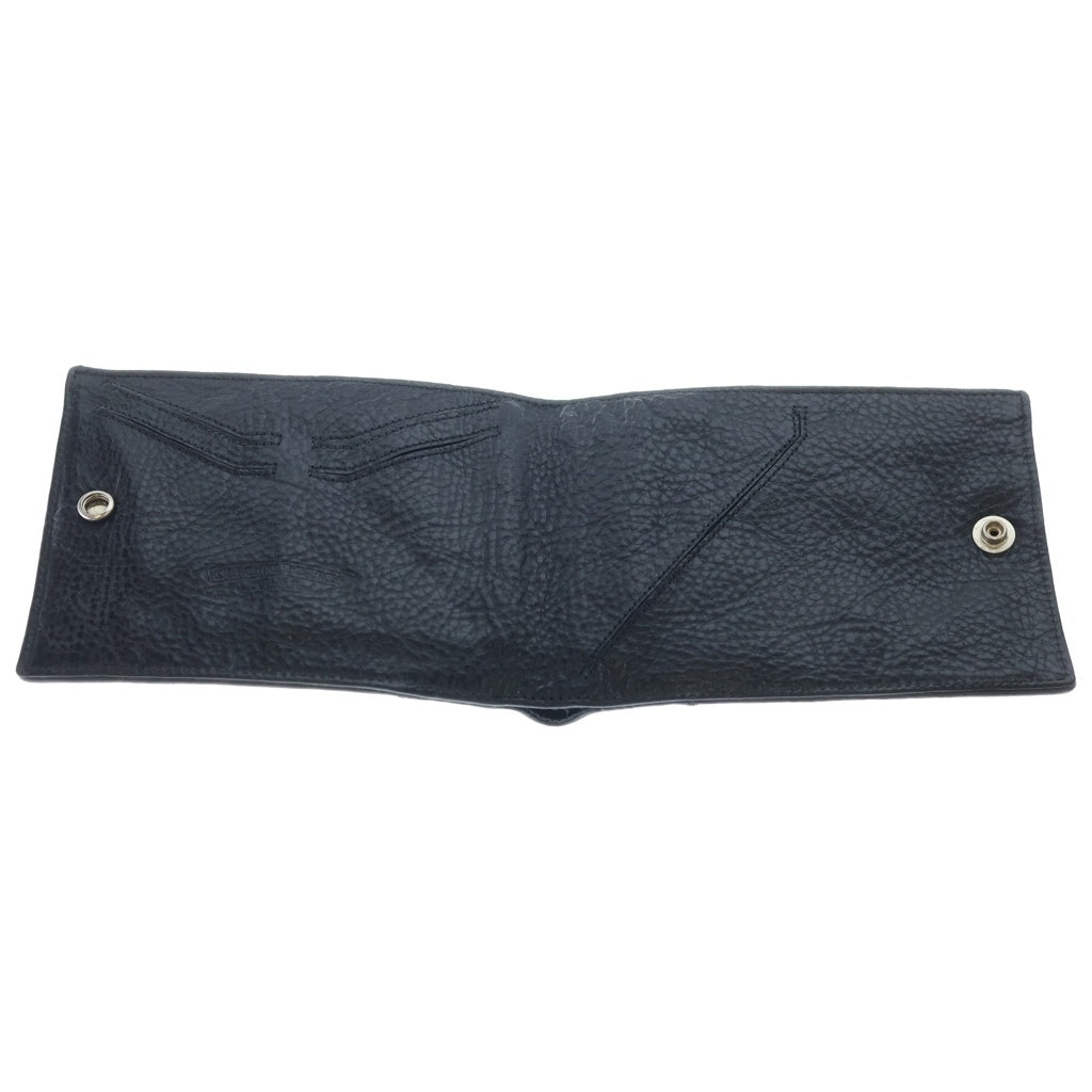CHROME HEARTS(クロムハーツ) CASHING IN キャッシングインウォレット フレアニー レザーウォレット ブラック/シルバー