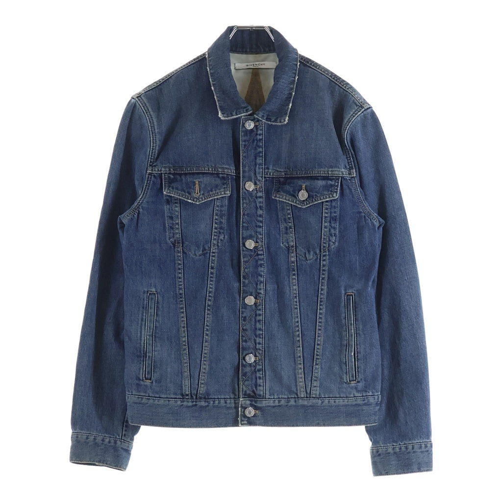GIVENCHY(ジバンシィ) 18SS バックスターデザイン ボタンアップ デニムジャケット インディゴ BM000S500Q