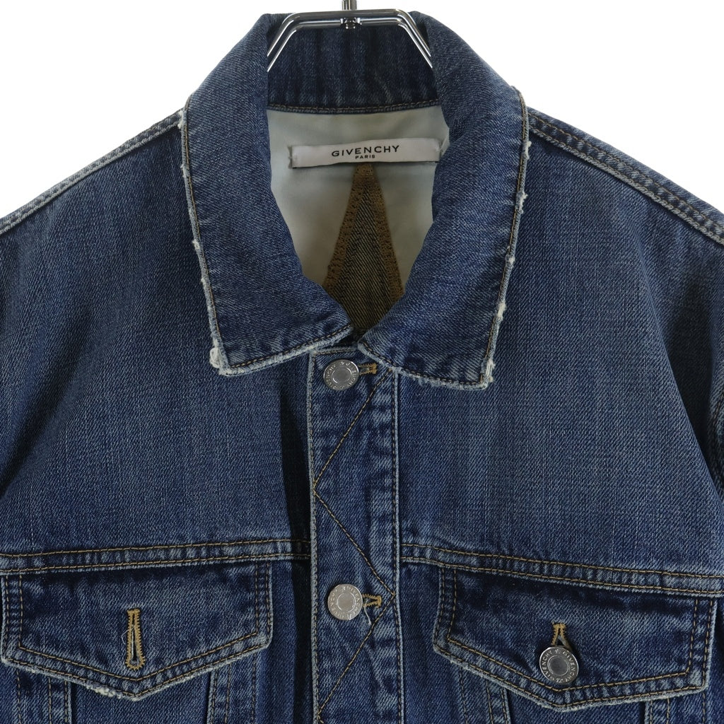 GIVENCHY(ジバンシィ) 18SS バックスターデザイン ボタンアップ デニムジャケット インディゴ BM000S500Q