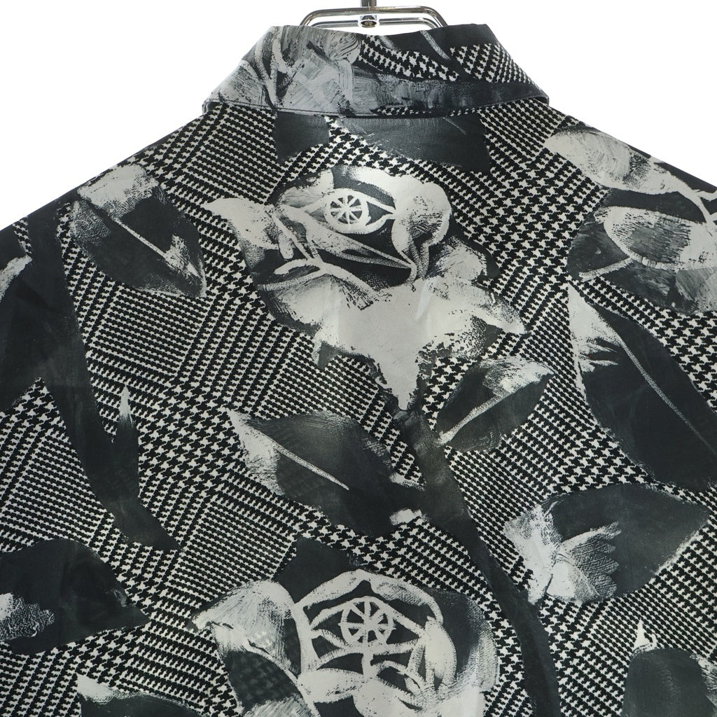 DIOR(ディオール) 20SS フラワー総柄 長袖シルクシャツ ブラック 013C501E4796