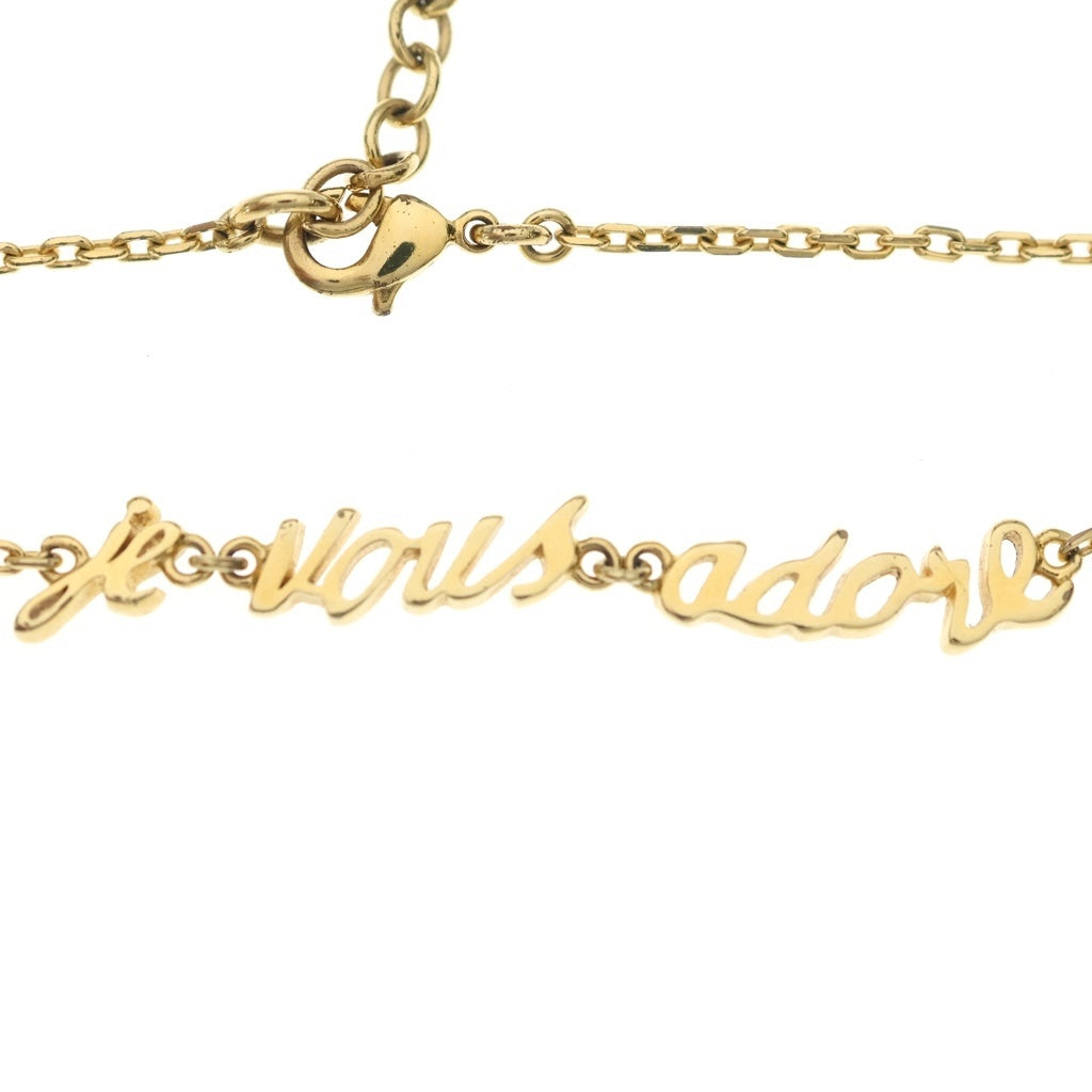 Christian Dior(クリスチャンディオール) Je vous Adore フェイクパール ブレスレット ゴールド