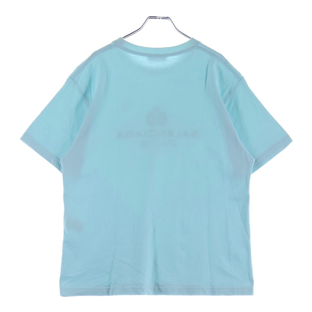 BALENCIAGA(バレンシアガ) フロントBBロゴ クルーネックTシャツ カットソー ブルー 594599 TGV60