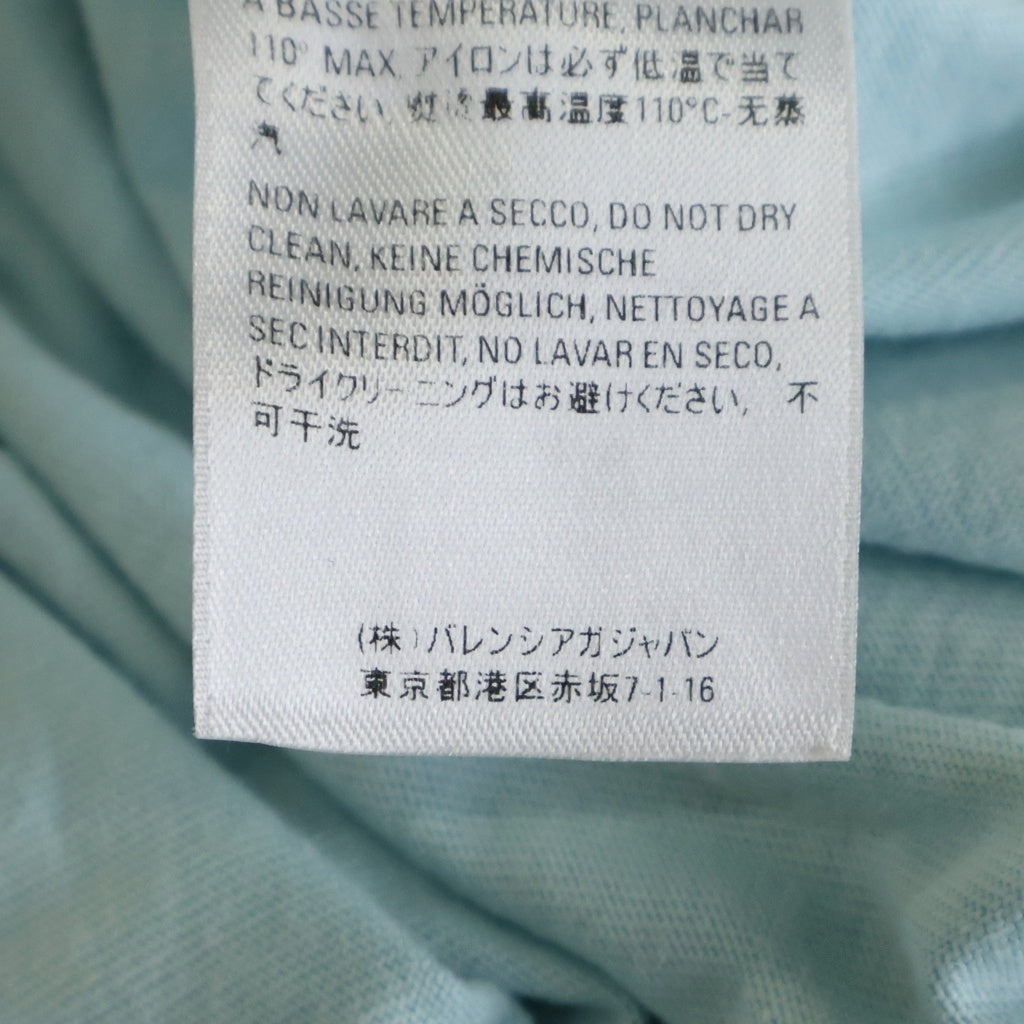 BALENCIAGA(バレンシアガ) フロントBBロゴ クルーネックTシャツ カットソー ブルー 594599 TGV60