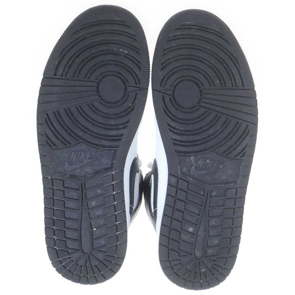 NIKE(ナイキ) AIR JORDAN1 MID SUMMIT エアジョーダン1 レザーミッドカットスニーカー ホワイト/ブラック US8.5/26.5cm DQ8426-109