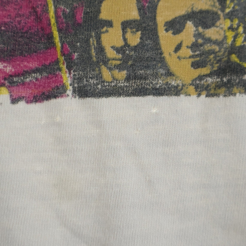 VINTAGE(ヴィンテージ) 90S MOSQUITO HEAD JANIS JOPLIN OVP STEDMAN モスキート・ヘッドジャニス・ジョプリン オーブイピー ステッドマン クルーネック半袖カットソーTシャツ グレー
