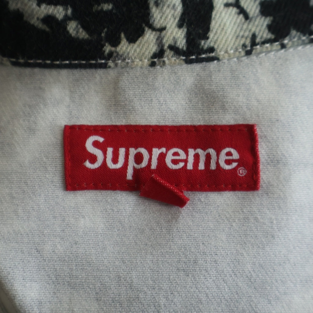SUPREME(シュプリーム) 21AW Christopher Wool Denim Jacket クリストファー ウールデニムジャケット ブラック/ホワイト