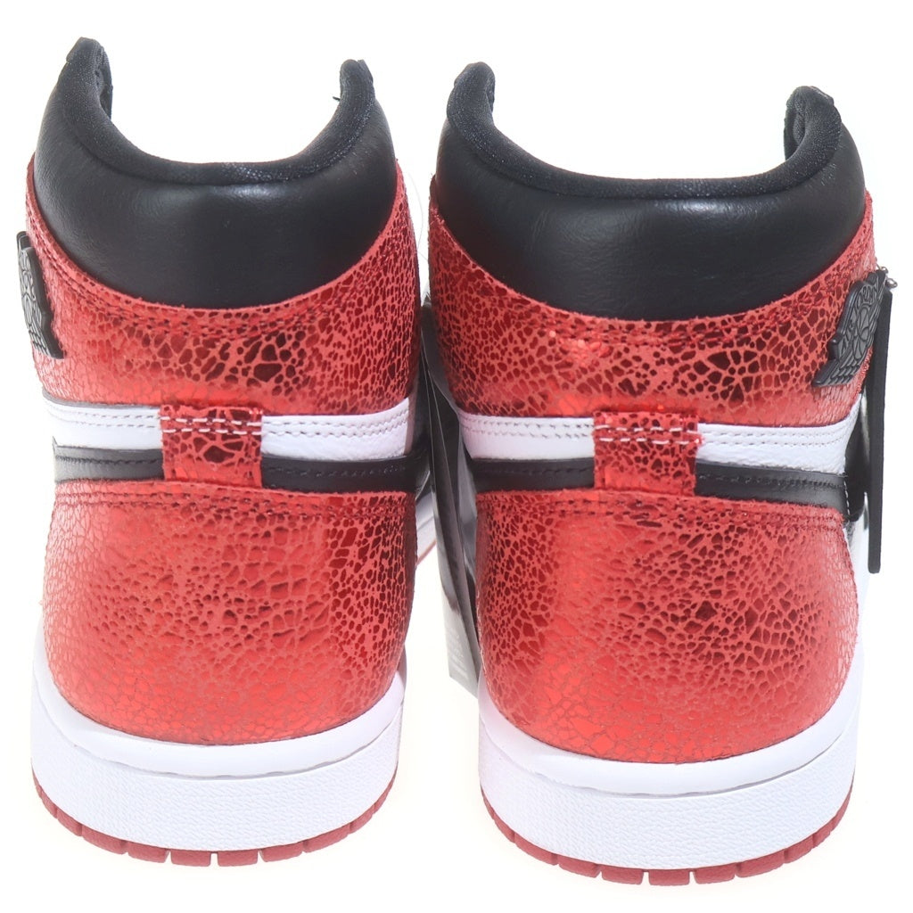 NIKE(ナイキ) AIR JORDAN1 RETRO HIGH OG RUBY エアジョーダン1 レトロ レザーハイカットスニーカー レッド レディース US7/24cm FD2596-602