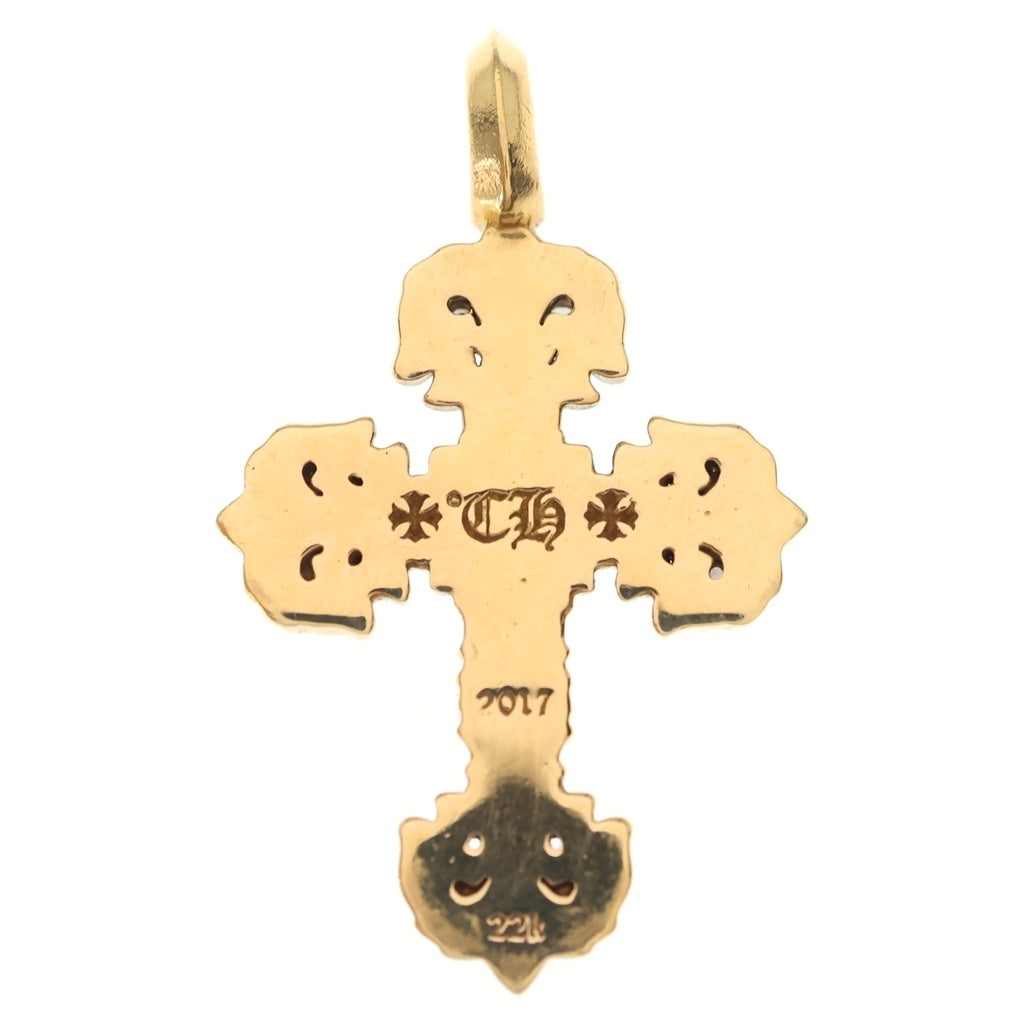 CHROME HEARTS(クロムハーツ) 22K FILIGREE TINY P/DIA タイニーフィリグリークロス PAVEダイヤ ペンダントトップ ゴールド BCA045