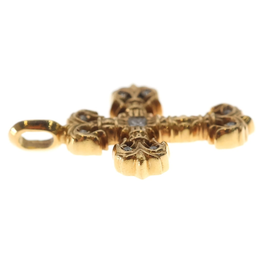 CHROME HEARTS(クロムハーツ) 22K FILIGREE TINY P/DIA タイニーフィリグリークロス PAVEダイヤ ペンダントトップ ゴールド BCA045