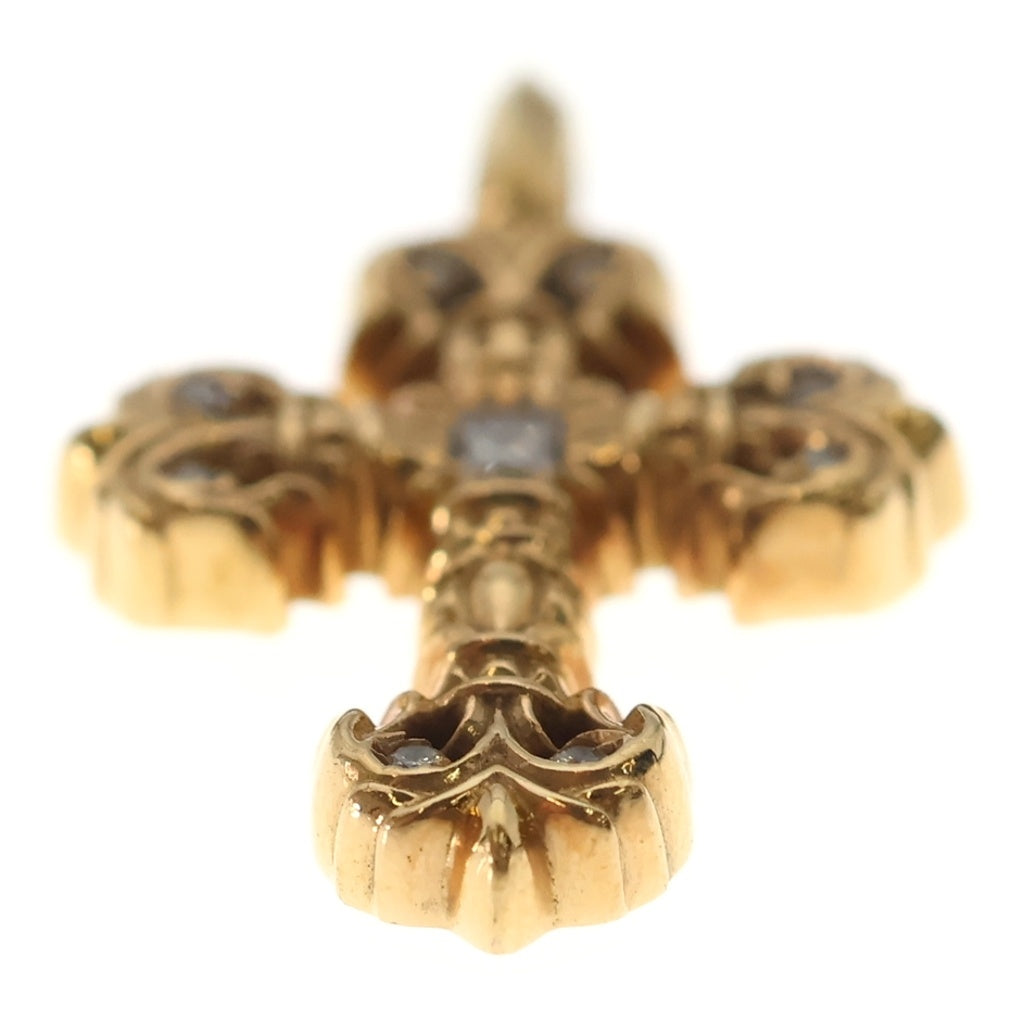 CHROME HEARTS(クロムハーツ) 22K FILIGREE TINY P/DIA タイニーフィリグリークロス PAVEダイヤ ペンダントトップ ゴールド BCA045