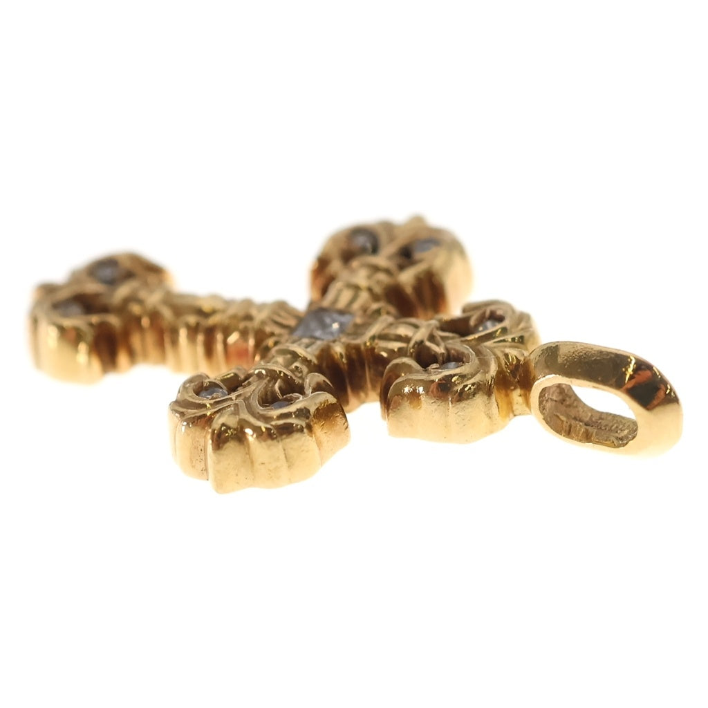 CHROME HEARTS(クロムハーツ) 22K FILIGREE TINY P/DIA タイニーフィリグリークロス PAVEダイヤ ペンダントトップ ゴールド BCA045