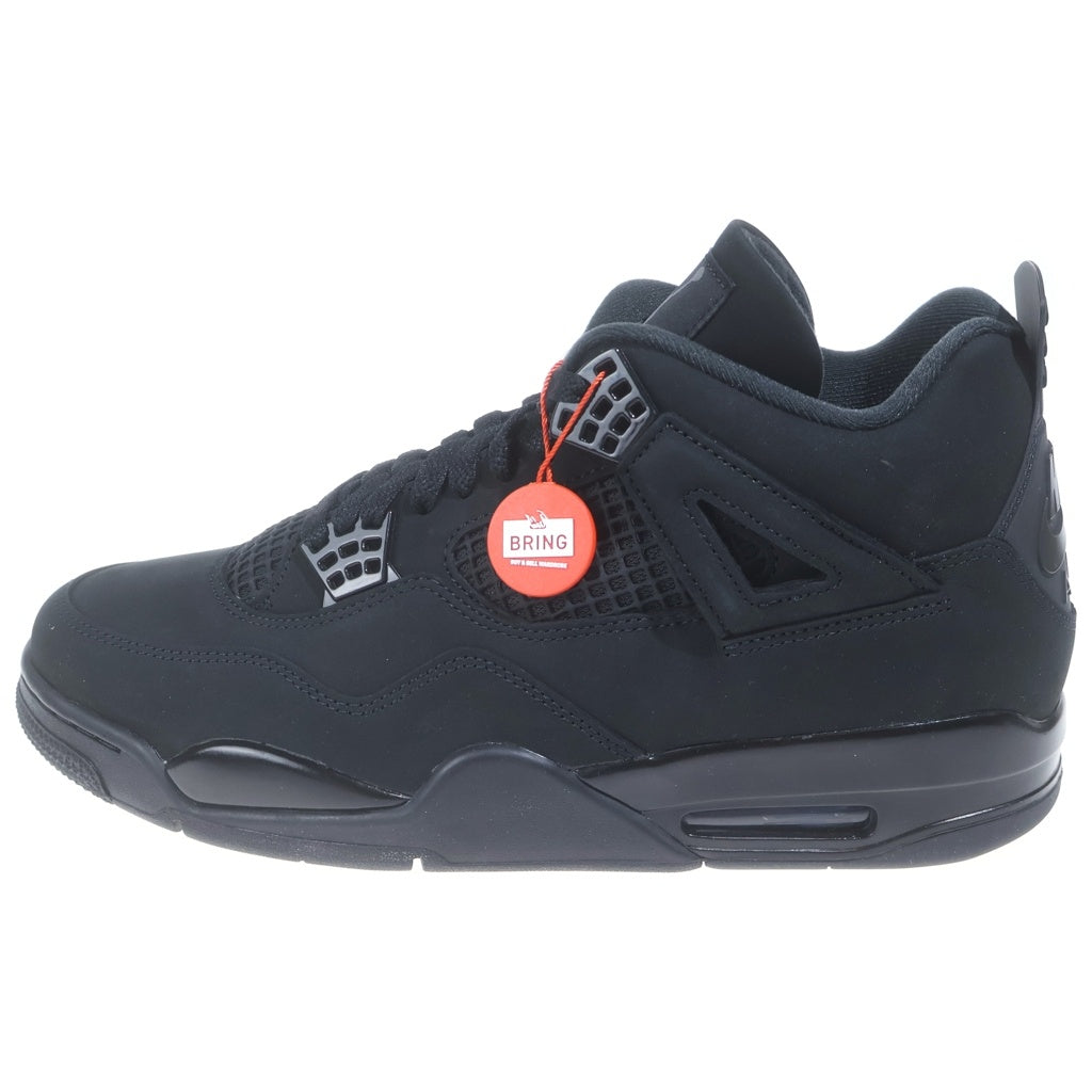 NIKE(ナイキ) AIR JORDAN 4 RETRO BLACK CAT エア ジョーダン 4 レトロ ブラックキャット ハイカットスニーカー シューズ ブラック
