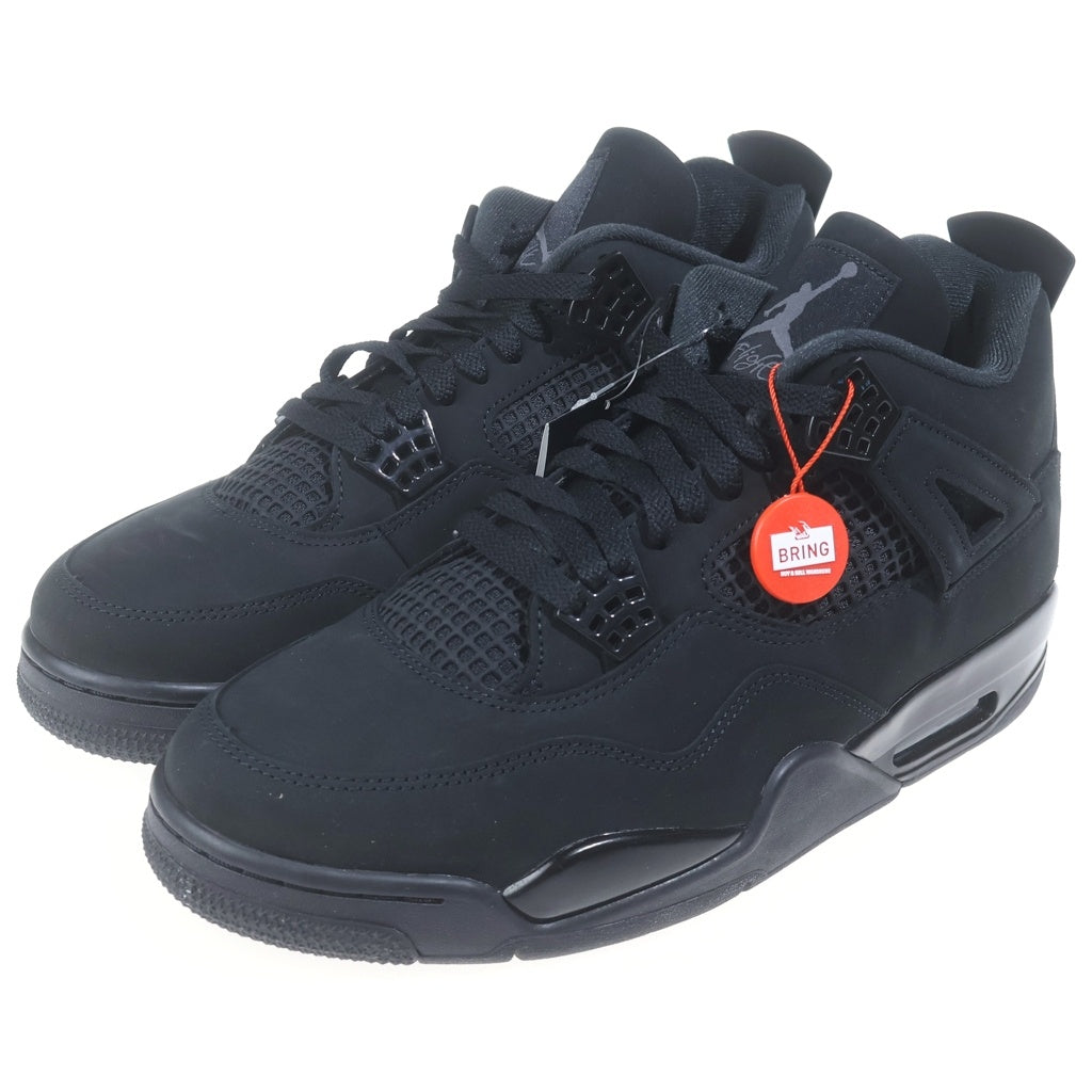 NIKE(ナイキ) AIR JORDAN 4 RETRO BLACK CAT エア ジョーダン 4 レトロ ブラックキャット ハイカットスニーカー シューズ ブラック