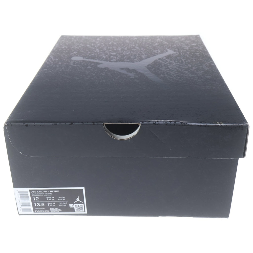 NIKE(ナイキ) AIR JORDAN 4 RETRO BLACK CAT エア ジョーダン 4 レトロ ブラックキャット ハイカットスニーカー シューズ ブラック