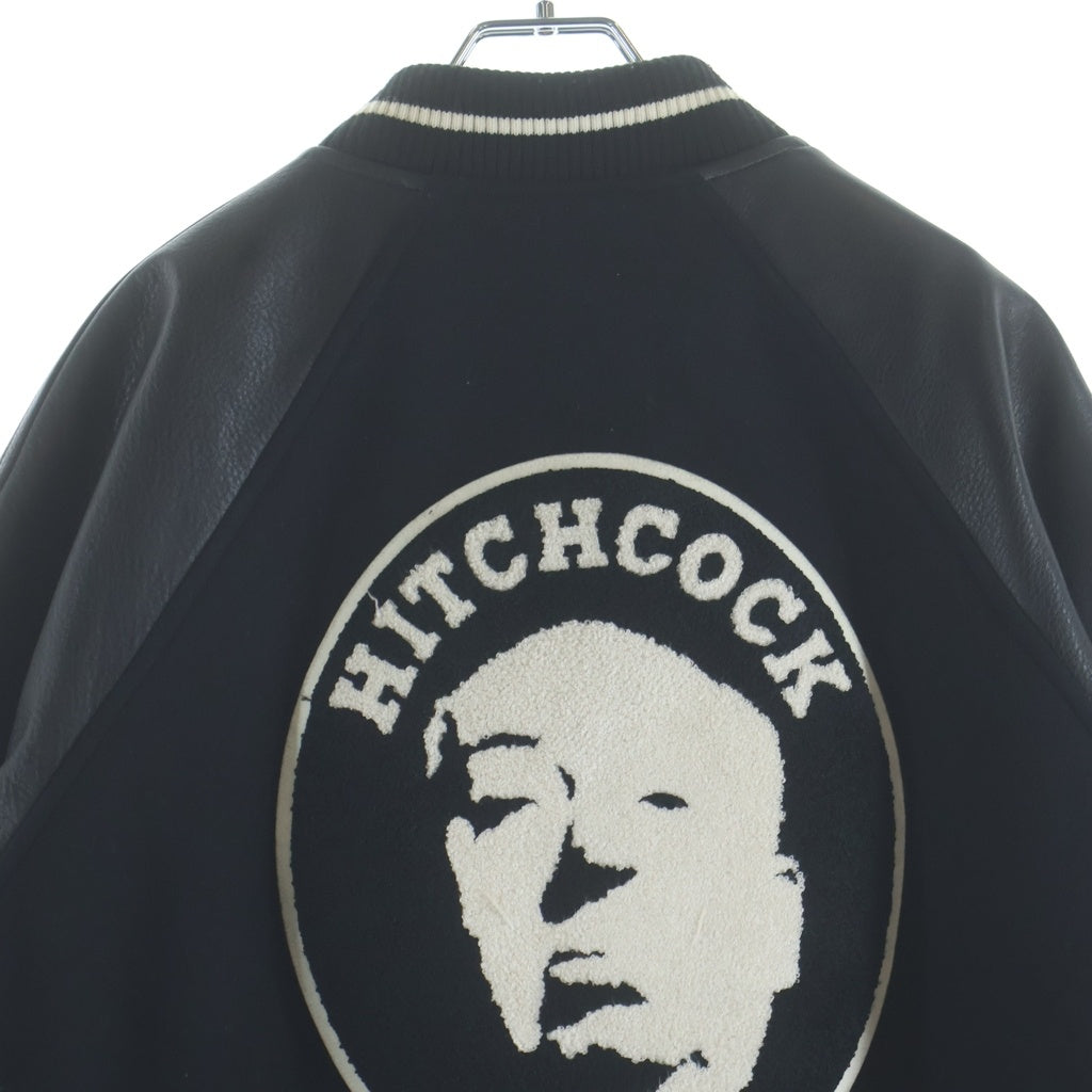 UNDERCOVER(アンダーカバー) 22AW HITCHCOCK FACE ヒッチコックフェイス スタジアムジャケット ブラック UC2B4203