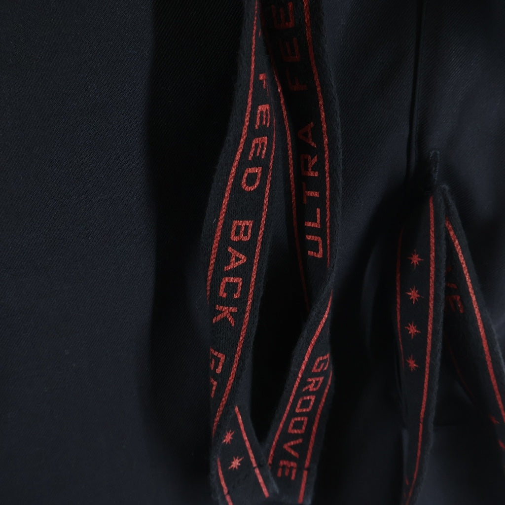 NO BRAND(ノーブランド) Azuma.リボンテープ付き カーゴパンツ ブラック 24AH-PT-02