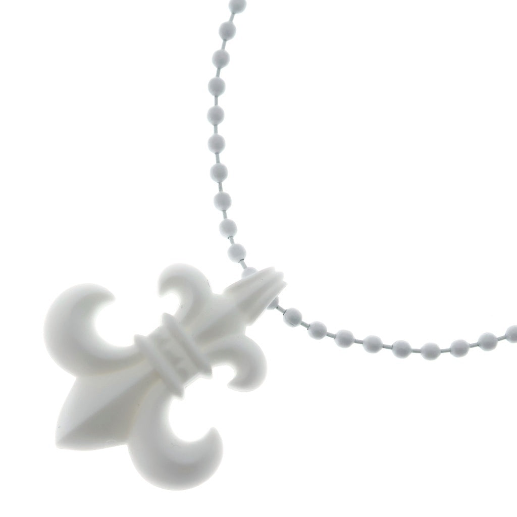 CHROME HEARTS(クロムハーツ) RUBBER BS FLUER BS フレア ラバーネックレス シリコン ホワイト
