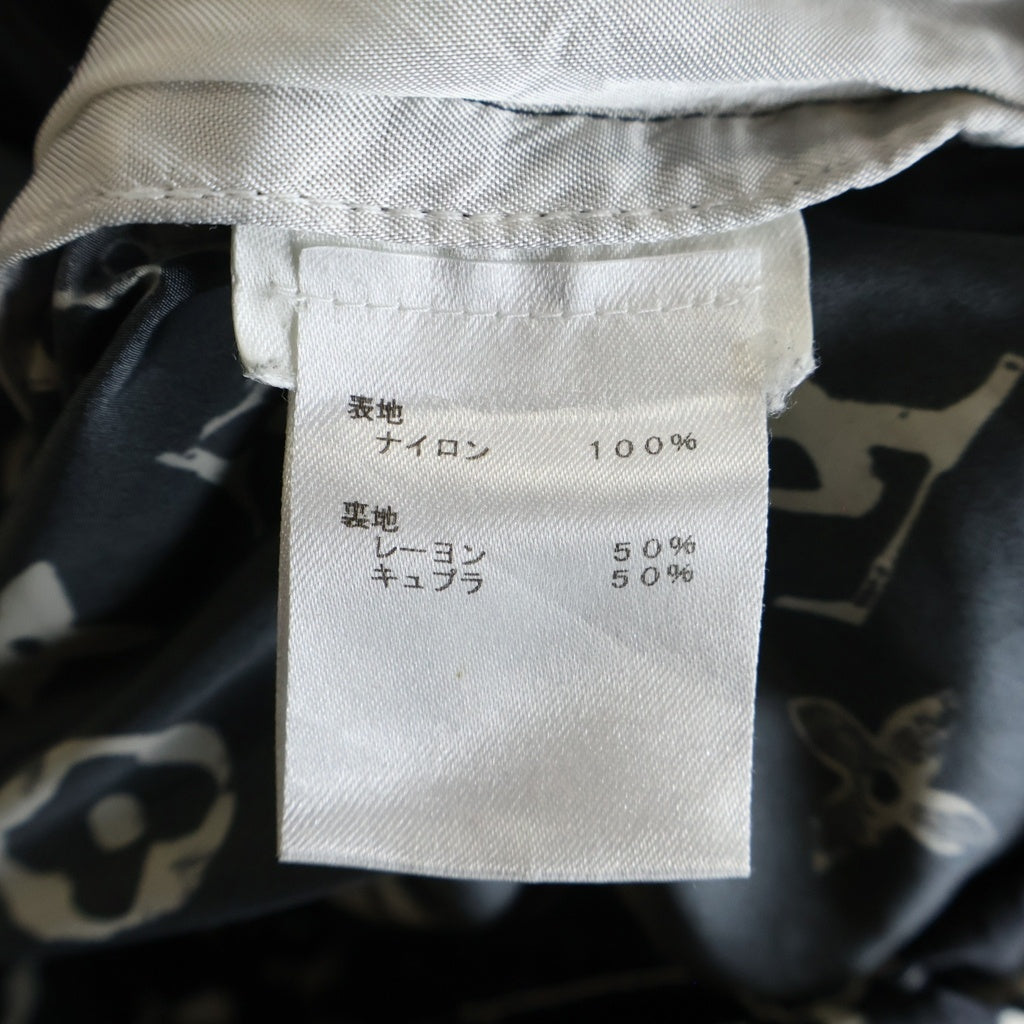 LOUIS VUITTON(ルイヴィトン) 20SS モノグラムステンシルエフェクトジョギングパンツ ナイロンパンツ ブラック/ホワイト RW201W DFU FIPA11