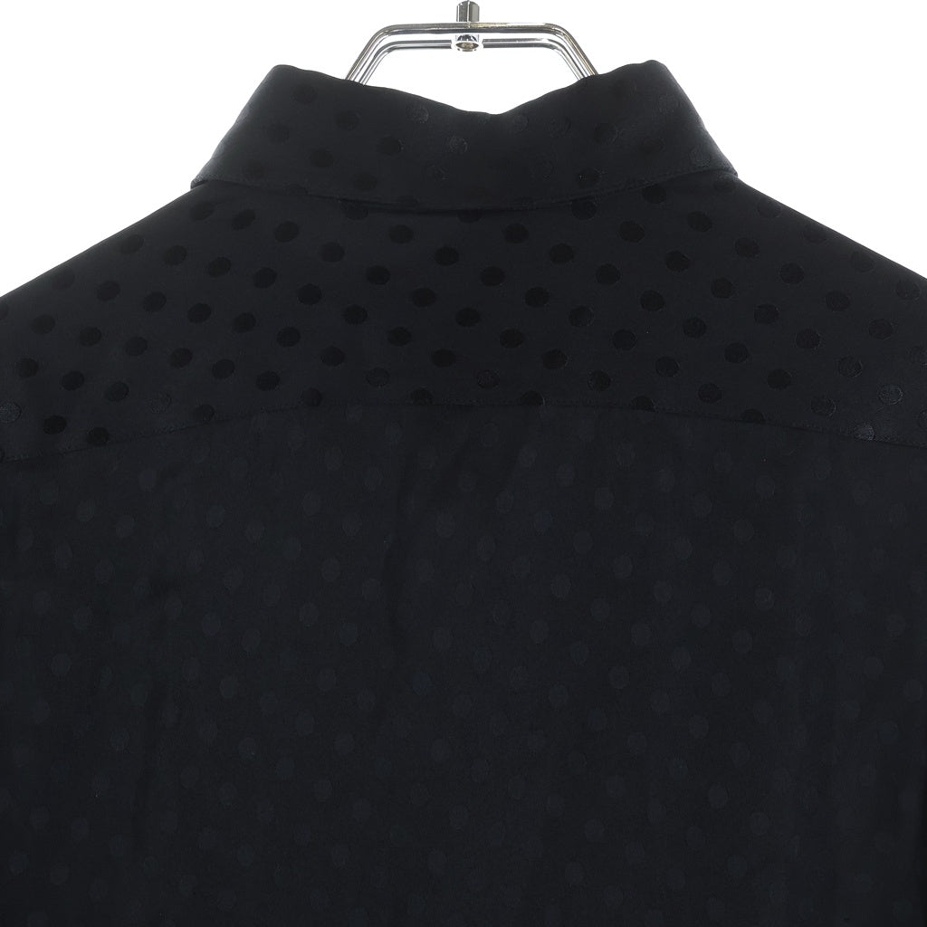 CELINE(セリーヌ) MODERN COLOR SHIRT モダンカラー 長袖シルクシャツ ブラック 2C091598D