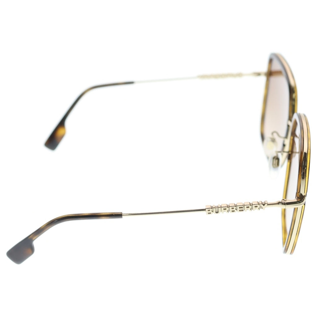 BURBERRY(バーバリー) ロゴプレート スクウェアサングラス メガネ アイウェア ブラウン B 3145-D