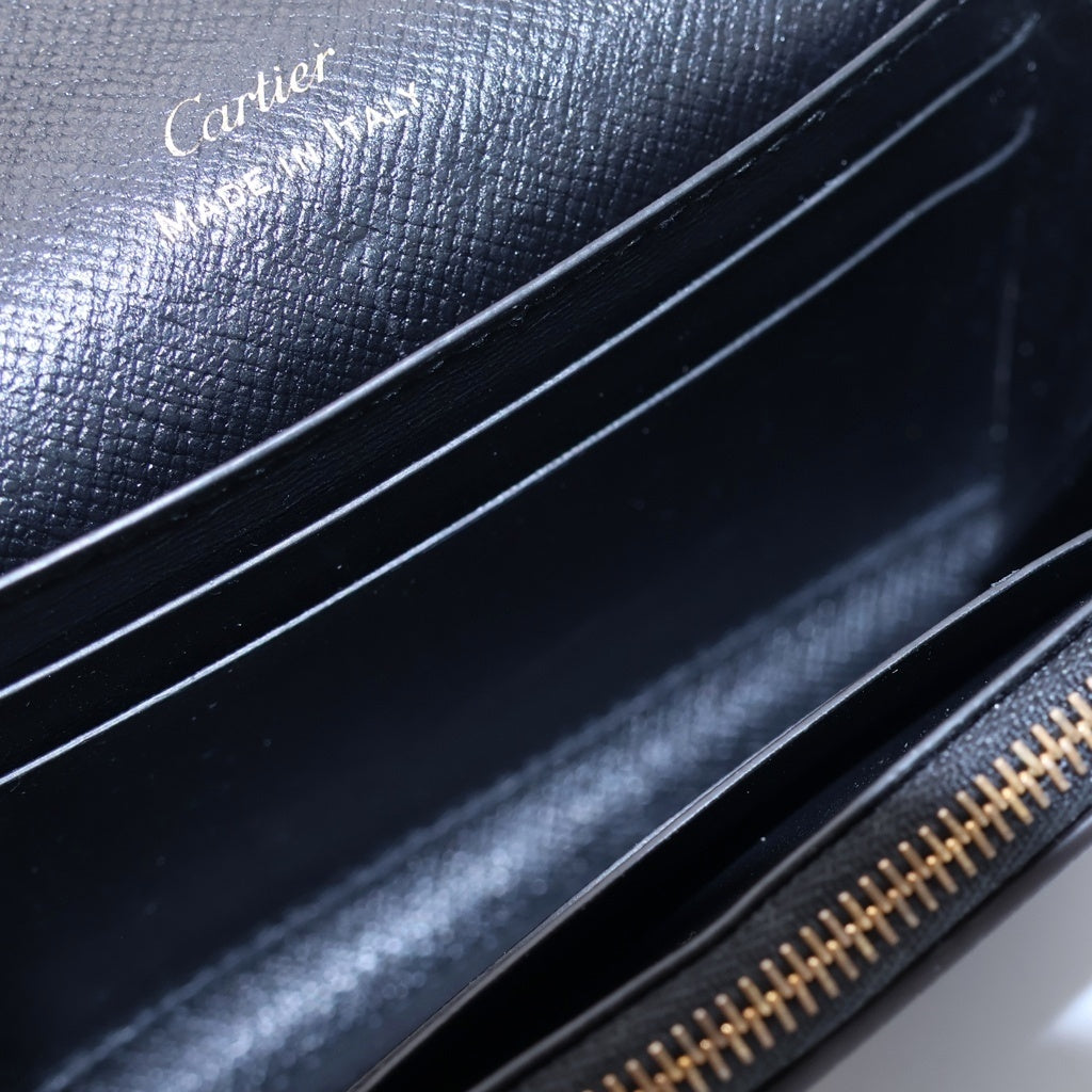 Cartier(カルティエ) C ドゥ カルティエ ミニ ウォレット ブラック レディース