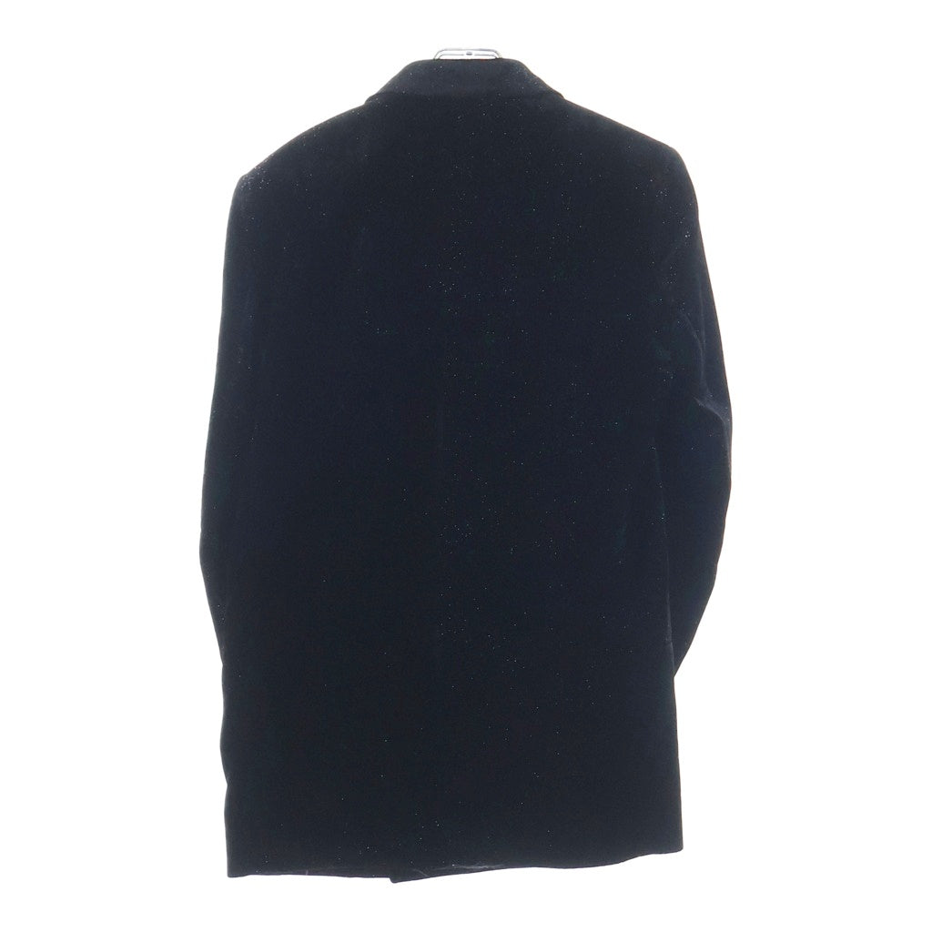 SAINT LAURENT PARIS(サンローランパリ) ラメベルベット 1Bテーラードジャケット ブラック 704993 Y2F43