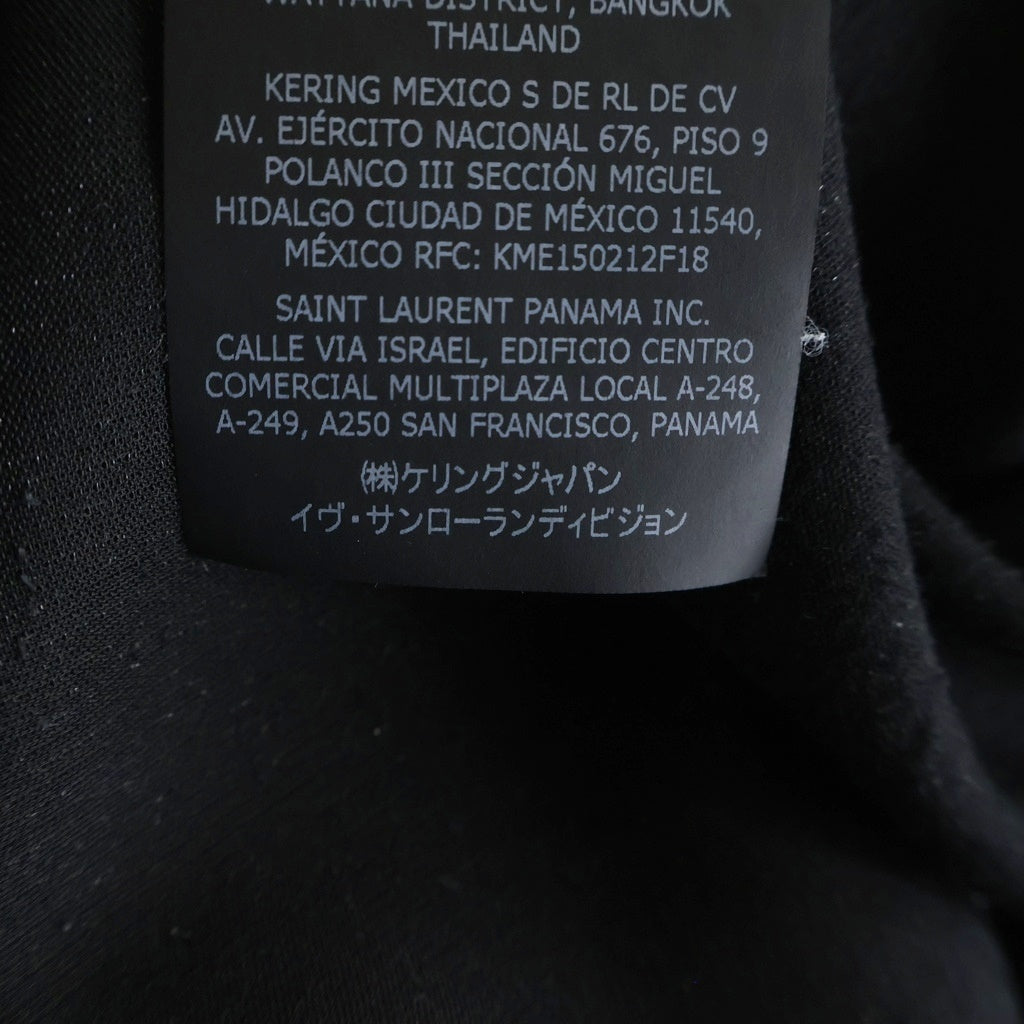 SAINT LAURENT PARIS(サンローランパリ) ラメベルベット シルクパンツ ブラック 713387 Y2F43