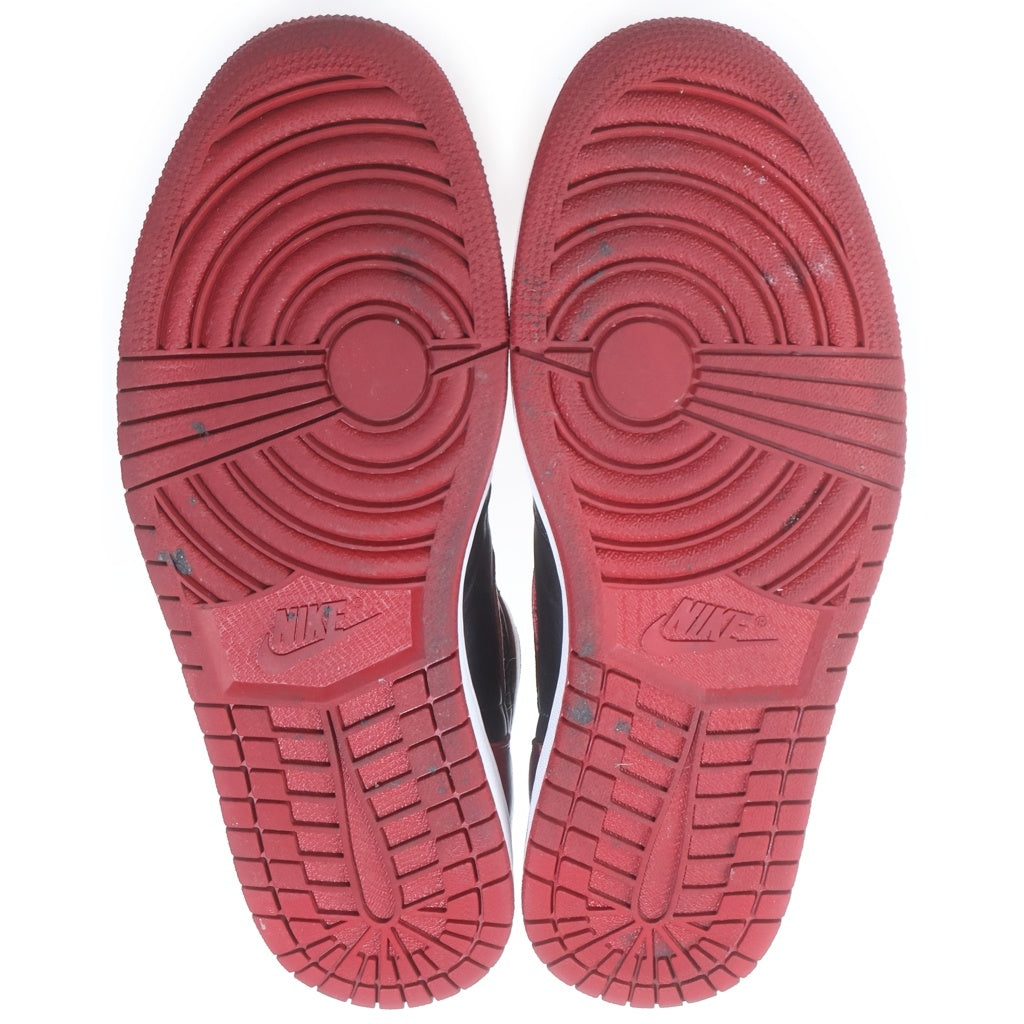 NIKE(ナイキ) AIR JORDAN1 RETRO HIGH OG BRED エアジョーダン1 ブレッド レザーハイカットスニーカー ブラック/レッド US11/29cm 555088-001