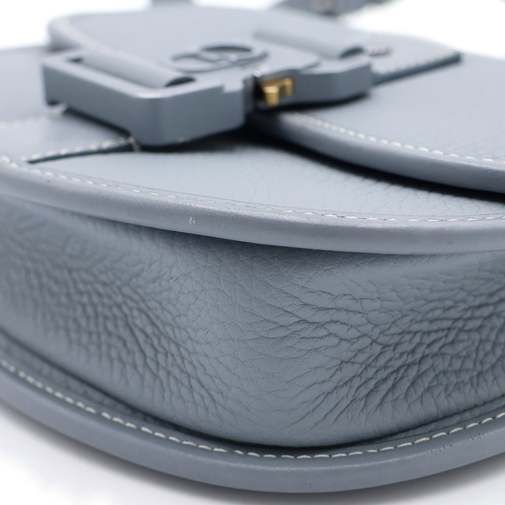 DIOR(ディオール) GALLOP ギャロップミニ レザーサドルバック シルバー金具 グレー 1ADPO033LAC レディース