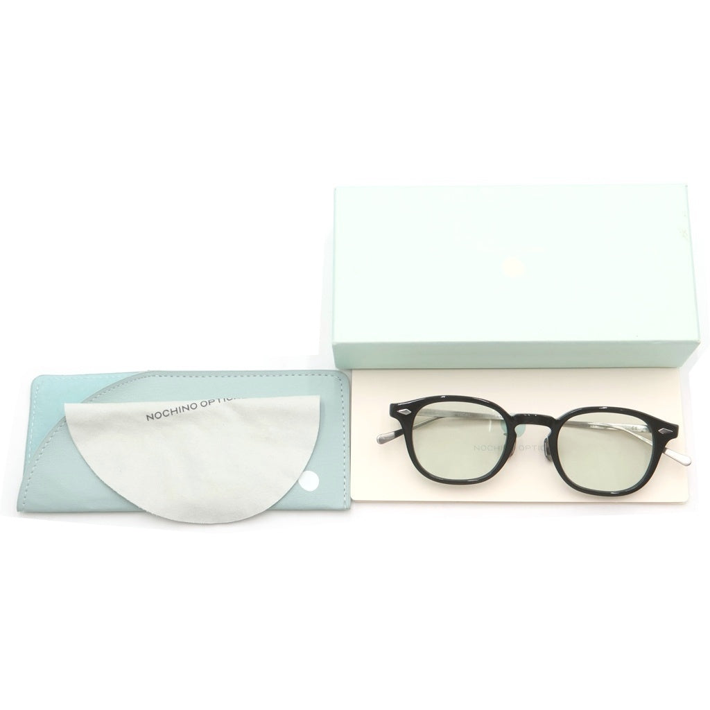 NOCHINO OPTICAL(ノチノオプティカル) JIFUSAN ジフサン ウェリントン メガネ アイウェア サングラス ブラック/シルバー
