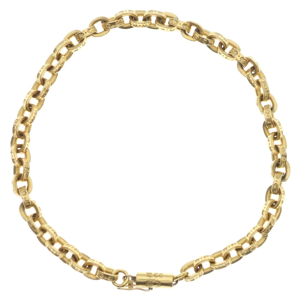 CHROME HEARTS(クロムハーツ) 22K PAPER CHAIN ペーパーチェーン ブレスレット ゴールド