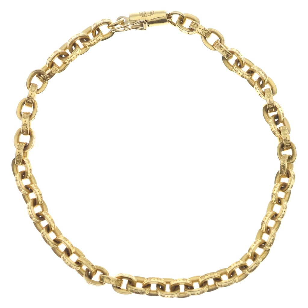 CHROME HEARTS(クロムハーツ) 22K PAPER CHAIN ペーパーチェーン ブレスレット ゴールド