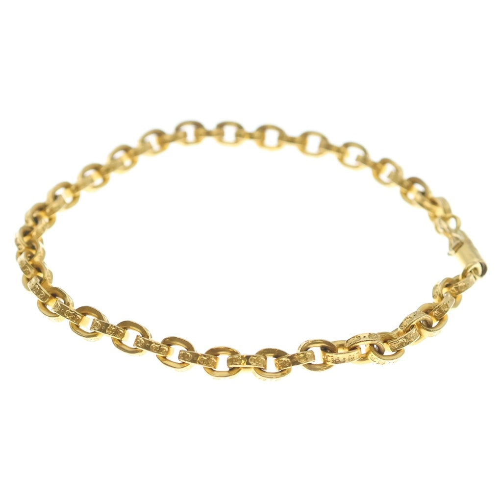 CHROME HEARTS(クロムハーツ) 22K PAPER CHAIN ペーパーチェーン ブレスレット ゴールド