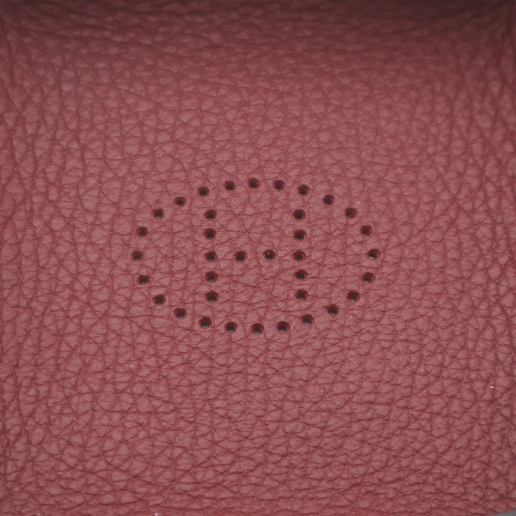 HERMES(エルメス) ヴィド ポッシュ ミニ エヴリン パンチングロゴ ルージュアッシュ Z刻印 レディース