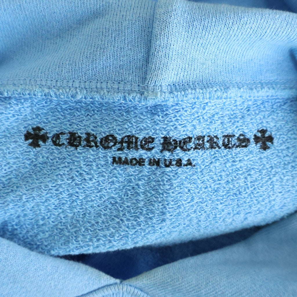 CHROME HEARTS(クロムハーツ) 24SS ×MATTY BOY BRAIN NEW PULLOVER HOODIE マッティボーイ プレインニュー プリント フーディー ブルー