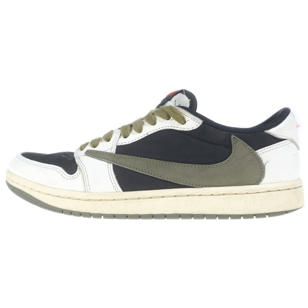 NIKE(ナイキ) ×TRAVIS SCOTT AIR JORDAN 1 LOW トラヴィススコット エアジョーダン1 レザーローカットスニーカー マルチ US10/27cm DZ4137-100