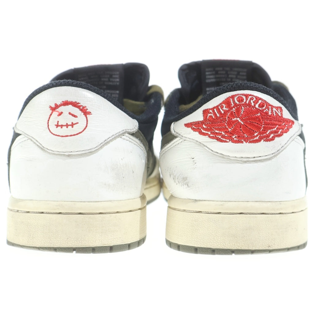 NIKE(ナイキ) ×TRAVIS SCOTT AIR JORDAN 1 LOW トラヴィススコット エアジョーダン1 レザーローカットスニーカー マルチ US10/27cm DZ4137-100