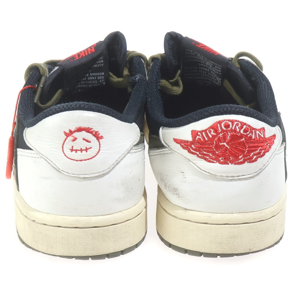 NIKE(ナイキ) ×TRAVIS SCOTT AIR JORDAN 1 LOW トラヴィススコット エアジョーダン1 レザーローカットスニーカー マルチ US10/27cm DZ4137-100