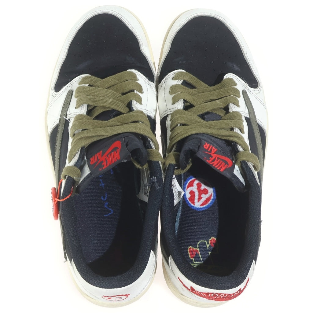 NIKE(ナイキ) ×TRAVIS SCOTT AIR JORDAN 1 LOW トラヴィススコット エアジョーダン1 レザーローカットスニーカー マルチ US10/27cm DZ4137-100