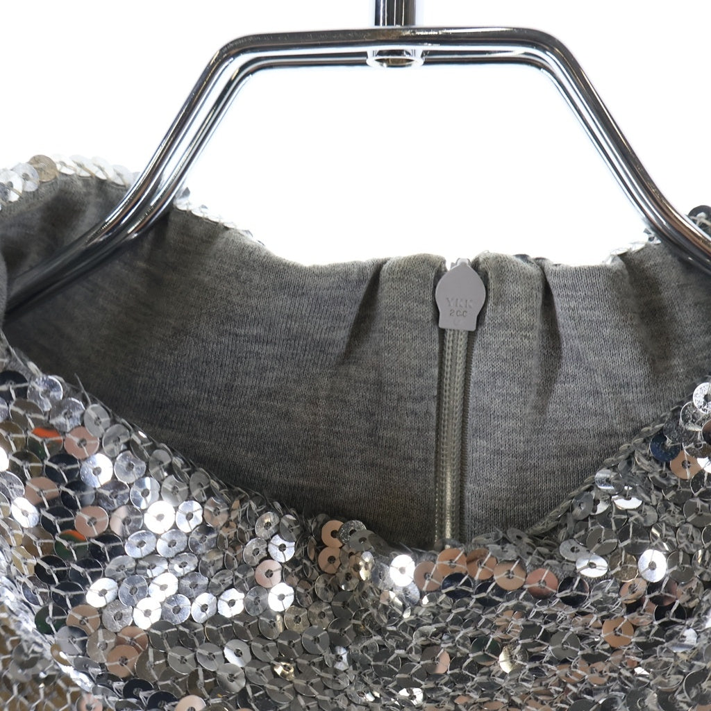 CELINE(セリーヌ) 22AW エンブロイダリー スパンコール タートルネック コットンジャージー シルバー 2X34A671Q