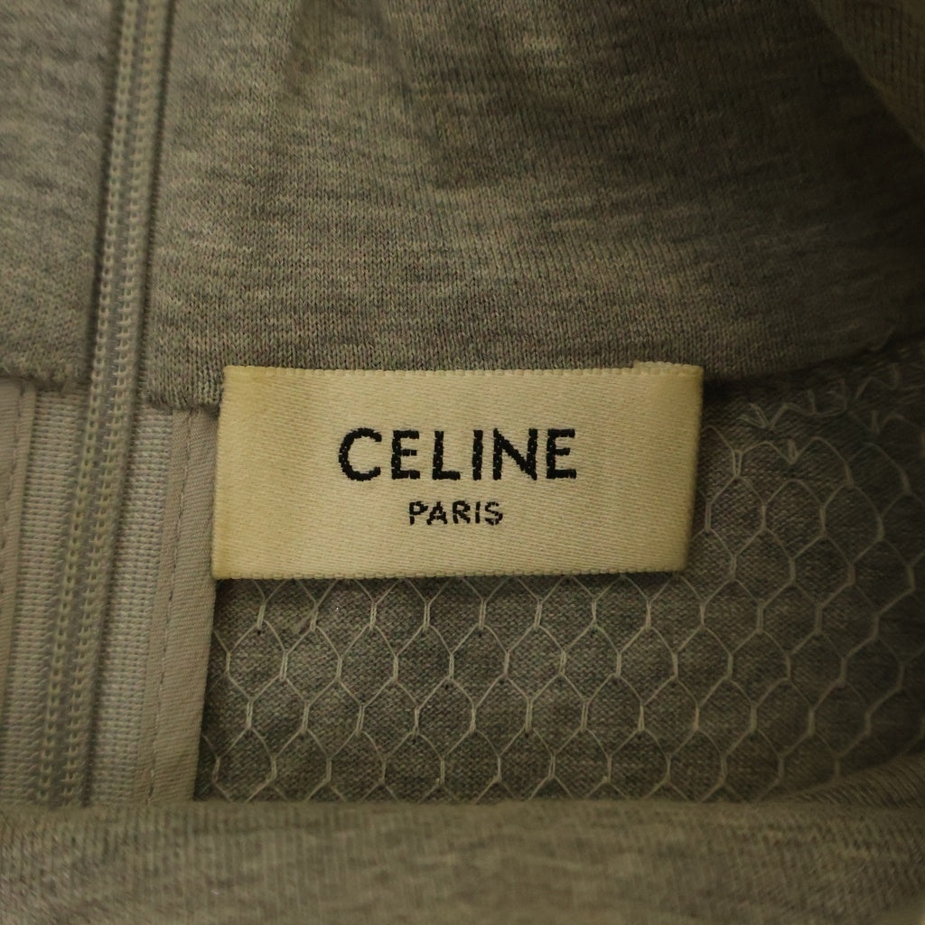 CELINE(セリーヌ) 22AW エンブロイダリー スパンコール タートルネック コットンジャージー シルバー 2X34A671Q