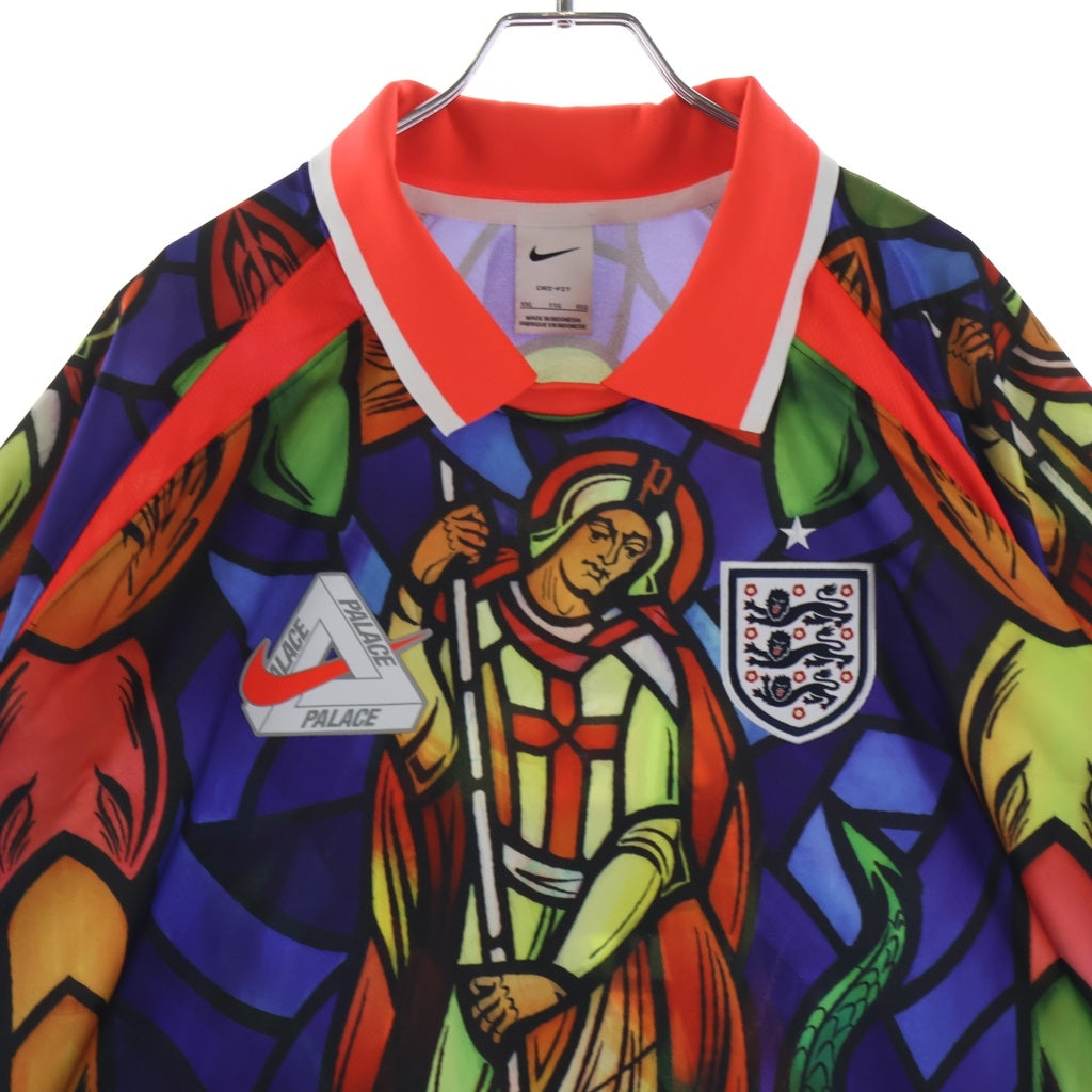 NIKE(ナイキ) ×PALACE ×ENGLAND FOOTBALL JERSEY ステンドグラス調 半袖フットボールシャツ マルチ IM3198-635