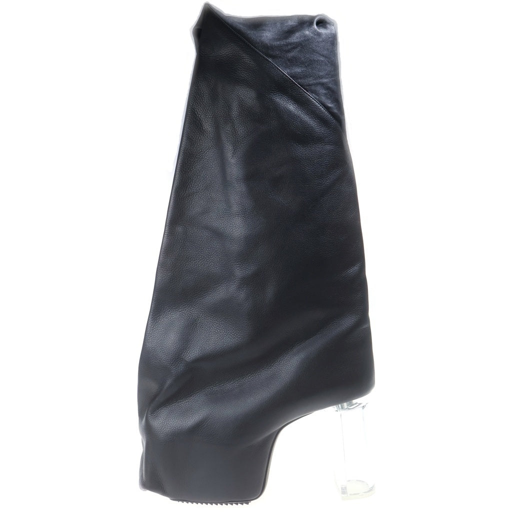 Rick Owens(リックオウエンス) 25SS HOLLYWOOD TACO KISS TALL BOOTS ハリウッド タコキストールブーツ ブラック RO01E7843-LSLCN0
