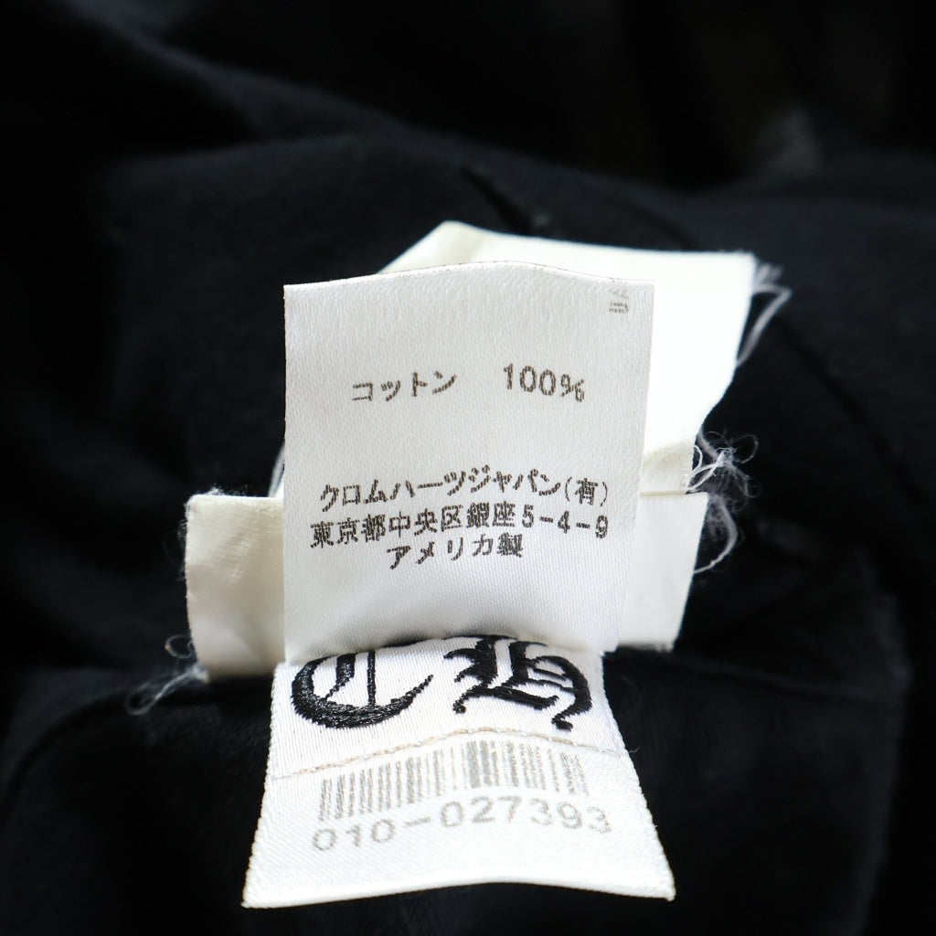CHROME HEARTS(クロムハーツ) FOTI JAVIS S/S TEE フォティジャービス 星条旗プリント クルーネック半袖カットソーTシャツ ブラック