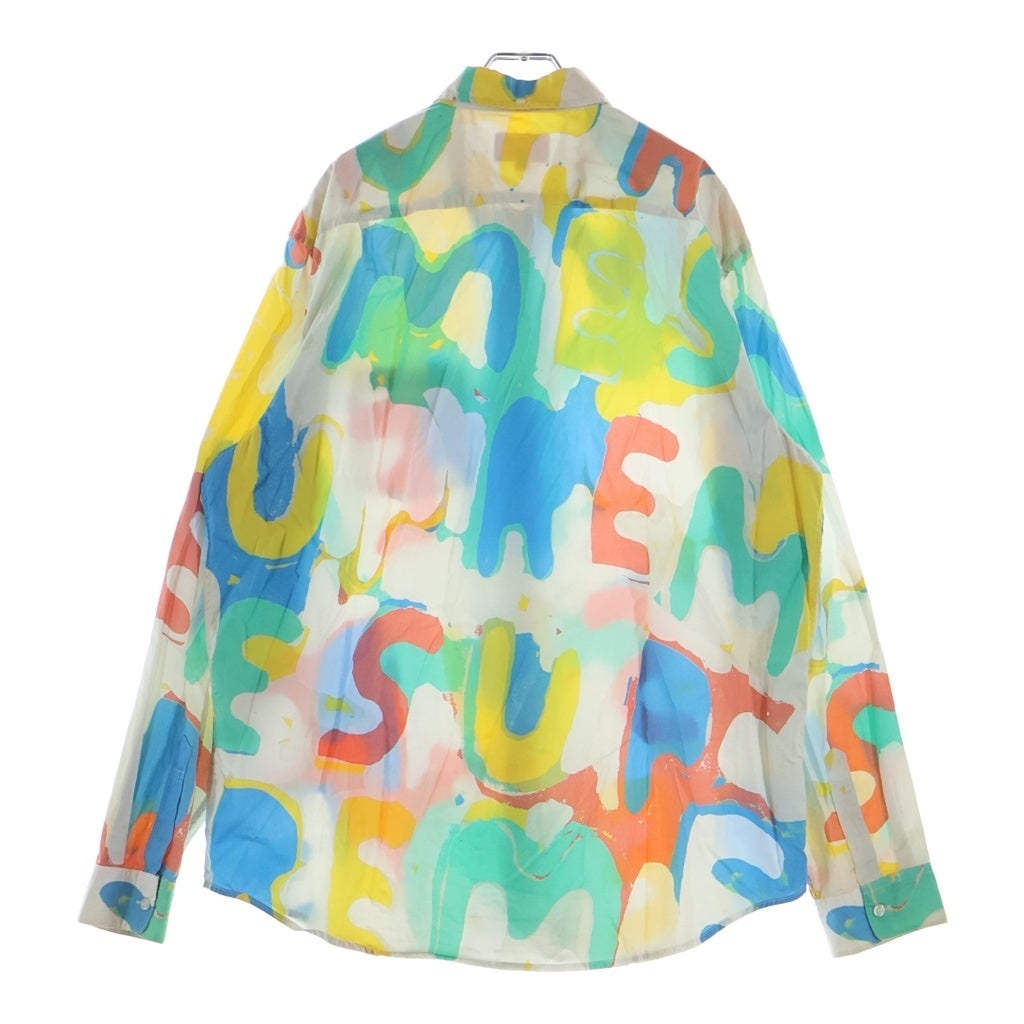 SUPREME(シュプリーム) 20SS Painted Logo Shirt ペインテッド ロゴ長袖シャツ マルチ