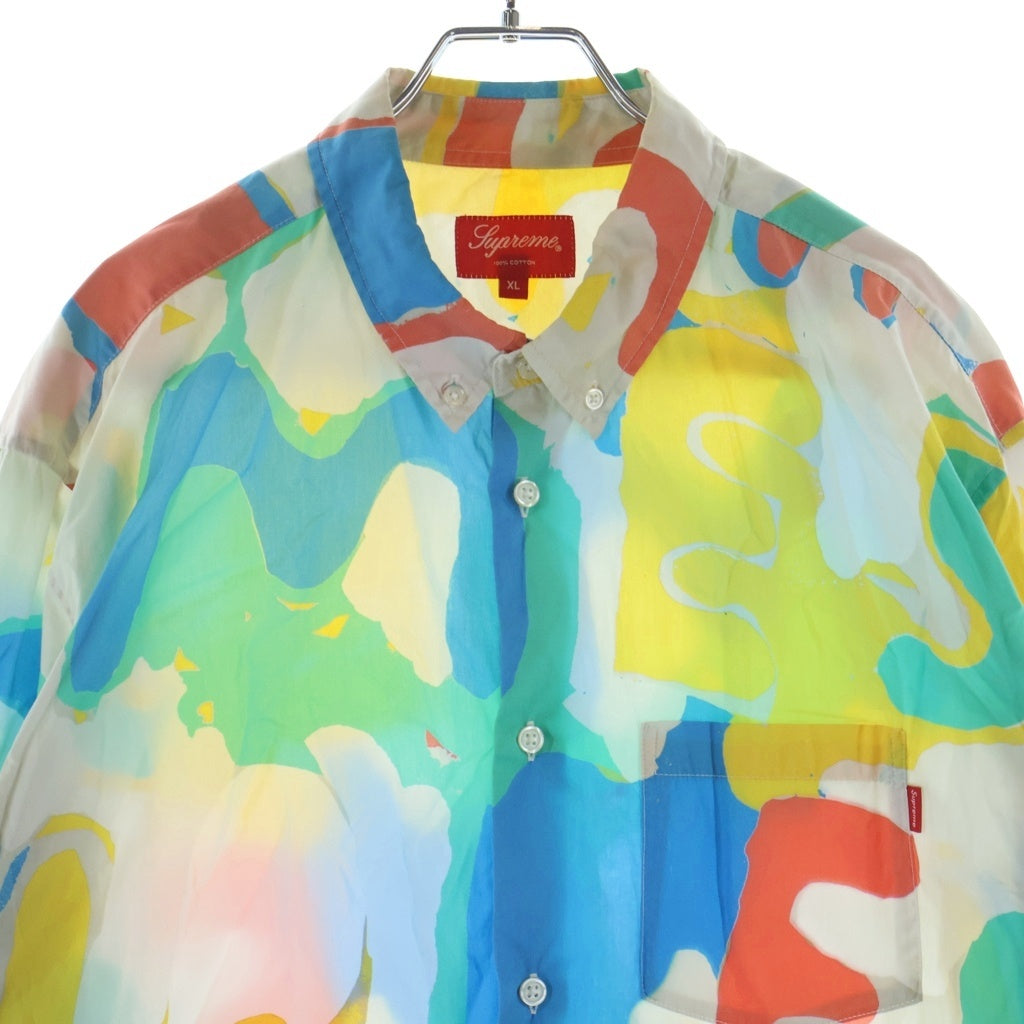 SUPREME(シュプリーム) 20SS Painted Logo Shirt ペインテッド ロゴ長袖シャツ マルチ