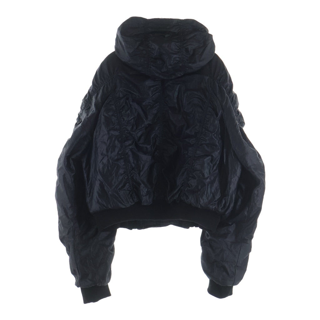 THUG CLUB(サグクラブ) 24AW NYLON JUMPER ダブルジップナイロンボンバージャケット ブラック TC24JP1001