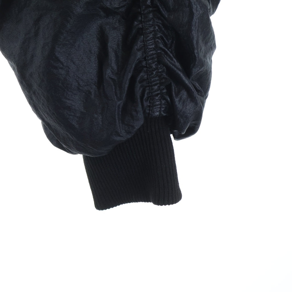THUG CLUB(サグクラブ) 24AW NYLON JUMPER ダブルジップナイロンボンバージャケット ブラック TC24JP1001